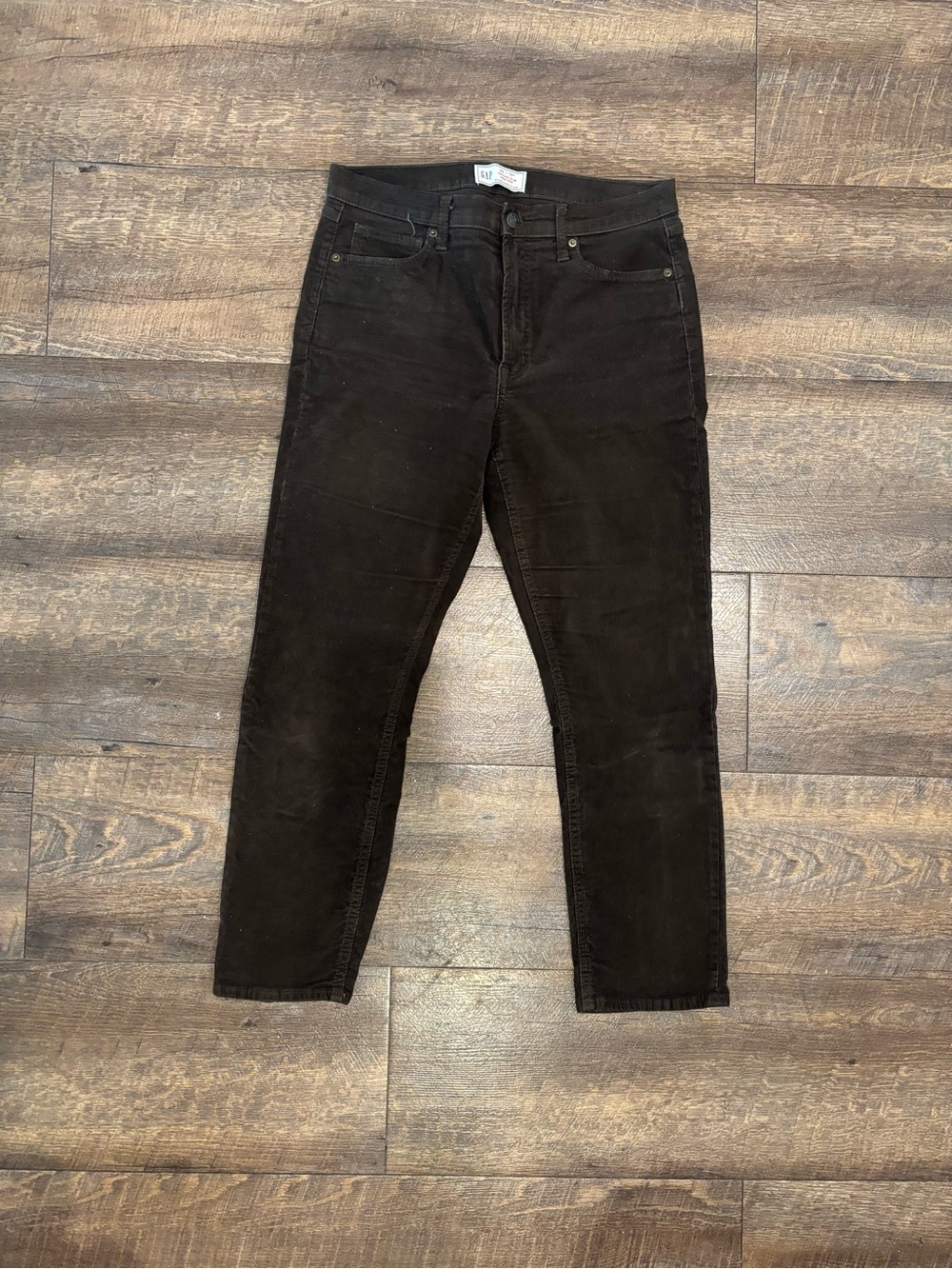 GAP Women's Dark Brown Corduroy Slim Pants
